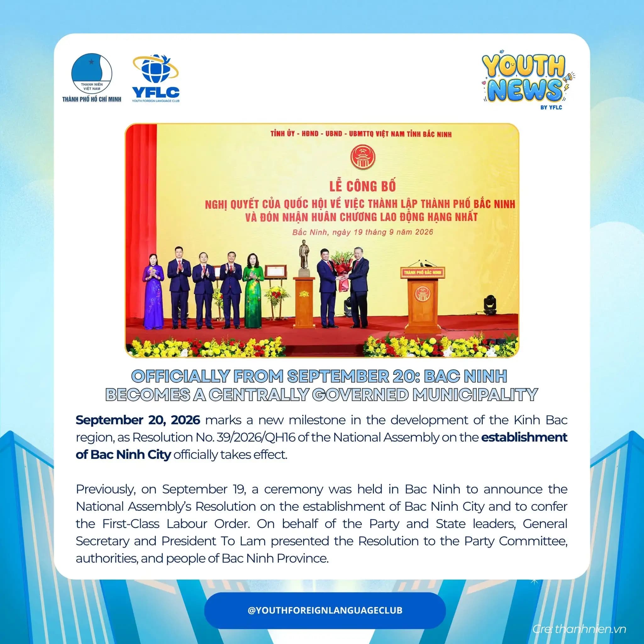 Bắc Ninh Trở Thành Thành Phố Trực Thuộc TƯ